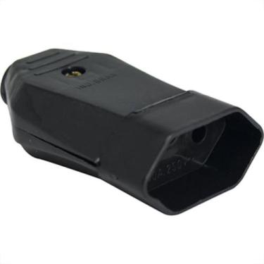 Imagem de Pino Femea Transmobil 2P+T 10A Pr - Kit C/10 Unidades