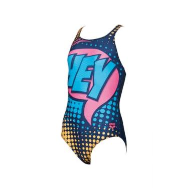 Imagem de arena Maio Maxfit Hey Infantil Azul Marinho e Azul Turquesa Tam 8-9