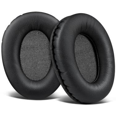 Imagem de SOULWIT 1 Par De Almofadas Reposição Para Fones Ouvido Automotivos, Sem Fio Infravermelho, Gm Ford Toyota Nissan Honda Entertainment Dvd Player Systems (Couro Proteico)