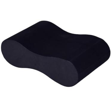Imagem de Aymzbd Prancha de boia de puxar, leve, espuma EVA macia, boia de perna para treinamento de piscina, de natação para nadadores competitivos, adultos e, Preto