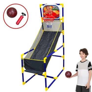 Imagem de Cesta de Basquete Infantil Completo com Bola e Inflador - IMPORTWAY
