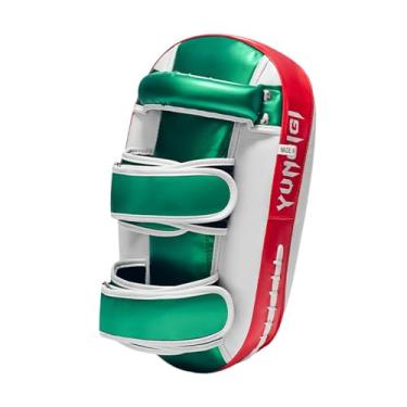 Imagem de menolana Almofada de chute curva para boxe. Almofada para treinamento de Muay Thai. de proteção. de soco. Alvo de pé para kickboxing para Sanda Taekwondo, Vermelho Verde