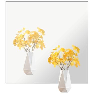 Imagem de YIWONFU Espelho de parede de comprimento total de vidro, espelho quadrado, 50 cm x 50 cm x 1 peça