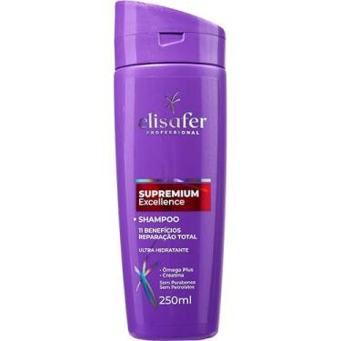 Imagem de Elisafer, Shampoo, Para todos os tipos de cabelos, 11 benefícios/Reparação total, Supremium Excellence, Extend pro, 250ml