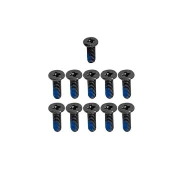 Imagem de Zahara Parafusos de substituição da capa inferior inferior preta para ASUS Chromebook CX1400 CX1500 (10 longo e 1 curto)