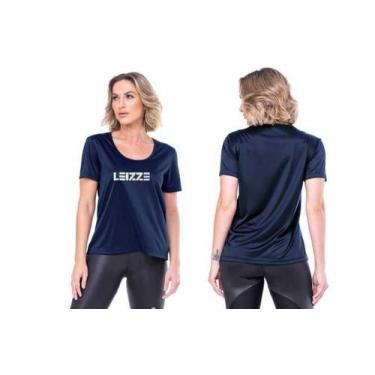 Imagem de T-shirt Basic Holográfica - Leizze, Marinho, P
