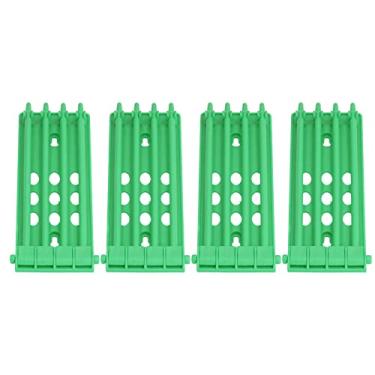 Imagem de Zerodis Plástico Resistente Ao Suporte da Perna de Grande Capacidade, Suporte de Parede para Treinamento de Pássaros Com Pombo, Papagaio e Outros Pássaros, Pacote de 4 Peças (Verde)