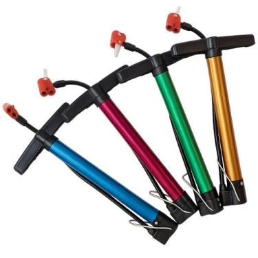 Imagem de Encher Pneu Bomba de Ar Bicicleta Moto Bola Balão Piscina Forte Compac