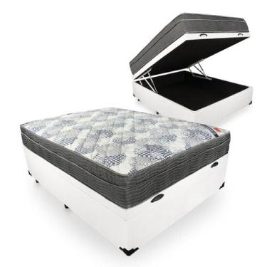 Imagem de Cama Box Baú com Colchão de Molas Ensacadas Ortobom ISO SuperPocket Ca