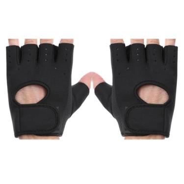 Imagem de Luva Academia Esporte Musculação Antiderrapante com Ajuste – Unissex, Neoprene, Conforto para Treino de Crossfit, Exercícios, Halteres e Bike (Preto)
