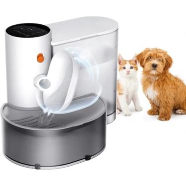 Imagem de Fonte De água Sem Fio Para Gatos 3l Fonte De água Para Animais De Estimação Sem Fio Com Troca Automática De água Separação De Esgoto Limpa Dispensador De água Para Gatos Ultra Silencioso Pa