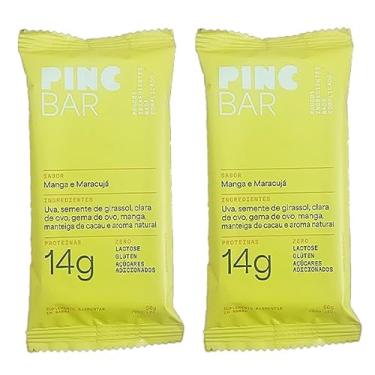 Imagem de Kit 2X: Barra de Proteína Maracujá e Manga Sem Açúcar Pinc Bar 50g