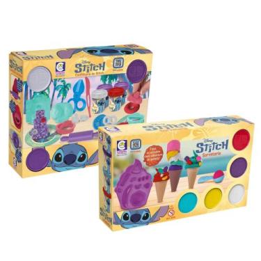 Imagem de Kit Massinha Stitch Disney Cotiplás Sorveteria e Confeitaria com Acess
