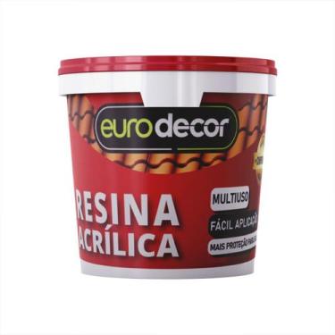 Imagem de Resina Acrílica Brilhante Multiuso Base Água 3,6l e 1L Eurodecor, 1L