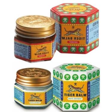 Imagem de Pomada do Tigre Tiger Balm 9ml Vermelha Branca Forte para dores 100% O