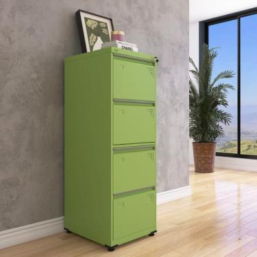 Imagem de Gaveteiro Arquivo em Aço 4 Gavetas Of04sltcm - Pandin Móveis