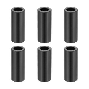 Imagem de PATIKIL 6 peças espaçadores de alumínio, espaçadores de metal de 5/16 x 1/2 alumínio 1-1/4 L espaçador parafuso isolador redondo não rosqueado bucha para parafusos de 5/40.6 cm, preto