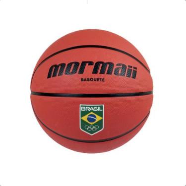 Imagem de Bola de Basquete Mormaii BK 300 COB Time Brasil, Laranja, 7