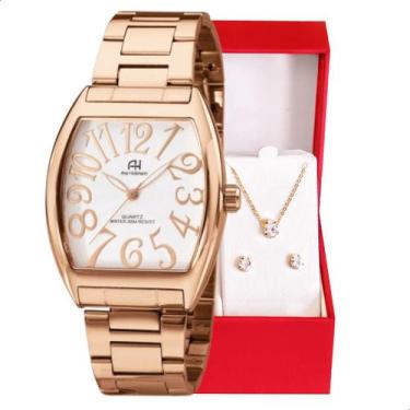 Imagem de Relógio Champion Ana Hickmann Analógico Aço Rosé AH20079Z Kit Colar e 
