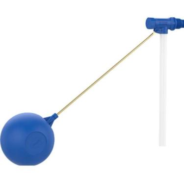 Imagem de Torneira Boia Blukit 3/4 Média Controle Nível Água Caixa Acoplada Alta