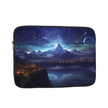 Imagem de Capa para laptop fantasia cena noturna bolsa para laptop bolsa de transporte para computador 15 polegadas capa protetora para notebook