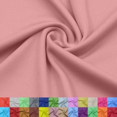 Imagem de Stylish FABRIC Forro interloque 100% poliéster de 152 cm de largura – tecido de malha leve elástico bidirecional da The Yard para vestuário, maternidade, decorações de festa, cortinas, artesanato e