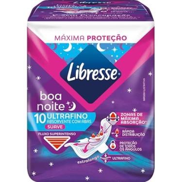 Imagem de Libresse, Absorvente Ultrafino Noturno Boa Noite 10 Unidades