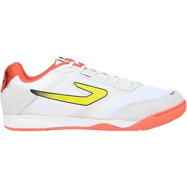 Imagem de Chuteira Futsal Topper Letra III Branco/coral - 40