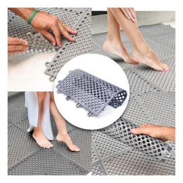 Imagem de 10 Tapete Piso Antiderrapante Estrado Pvc Banheiro Box Canil - Tribosh