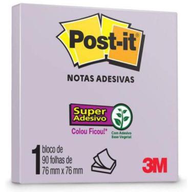 Imagem de Bloco Post-It 654 - Lilac - Com 90 Folhas - 3M