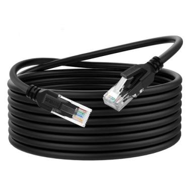 Imagem de Cabo Ethernet Dutevolns Liquid Silicone Cat 6 10 pés preto
