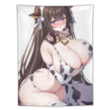 Imagem de LIEGBMEU Sexy Bikini Hot Anime Girl Tapeçaria 152.4 cm x 203.2 cm Interior Exterior Wall Quilt Art Decoração de Tapeçaria Caprichosa, AF193