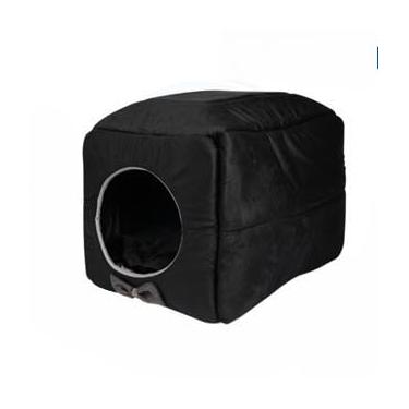 Imagem de Cama 3 Em 1 Para CãEs E Gatos, Com Almofada(TOCA G LISA PRETA)