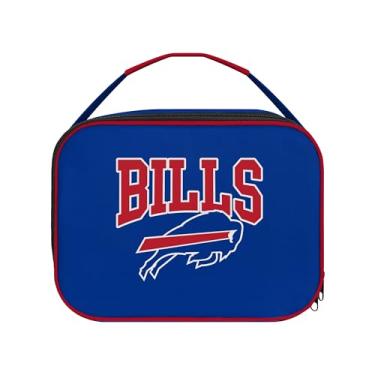 Imagem de FOCO NFL unissex adulto oficialmente licenciado Wordmark Team Color Big Logo Football Zip Closure 7L Lunch Bag - Buffalo Bills