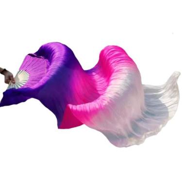 Imagem de Véu Fan em Poliéster Véu Leque Degrade Cores Dança do Ventre - VFAN-P0