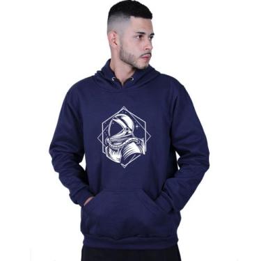 Imagem de Moletom Unissex Canguru Astronauta Nasa - Lafre, Azul marinho, M