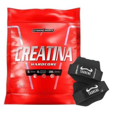 Imagem de Kit Creatina Hardcore Reload Pouch 1Kg Luva - Integralmedica