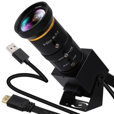 Imagem de IFWATER Câmera Webcam Usb Hdmi 4K Com Saída Simultânea Para Videoconferência, Lente Zoom Óptico De 10X, Web Close-Up Computador Webcast, Inspeção Industrial, Educação E Treinamento