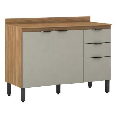 Imagem de Demóbile - Balcão Firenze 120cm 3 Portas e 2 Gavetas Demóbile