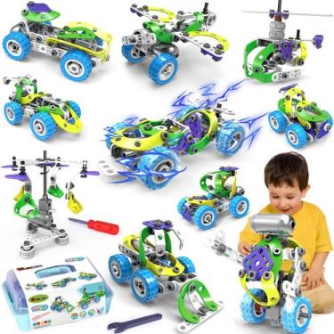 Imagem de Brinquedos elétricos de construção STEM Toys Wanonoo 10 em 1 de 4 a 8 
