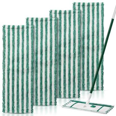 Imagem de Pacote com 4 cabeças de esfregão de microfibra para esfregão de chão d
