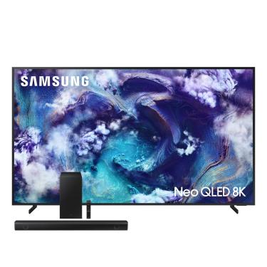 Imagem de Conjunto Smart TV 75" 8K Samsung Neo QLED QN75QN900FGXZD 120Hz + Soundbar HW-Q600C 360W Dolby Atmos