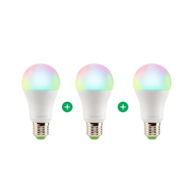 Imagem de Kit Lâmpada Smart Wi-Fi EWS 410 Intelbras - 3 unidades