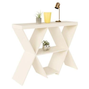 Imagem de Aparador Estrela Off White Com 1 Prateleiras 2 Nichos - ARTELY