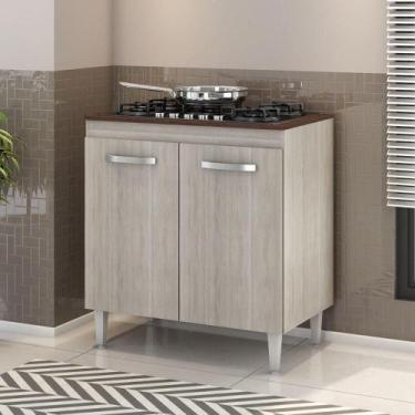 Imagem de Balcão Para Cooktop 4 E 5 Bocas 2 Portas Montana Elmo/elmo Hr Móveis