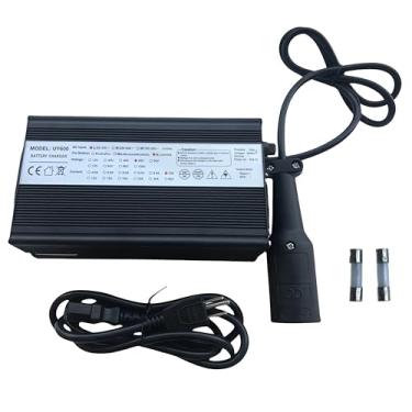 Imagem de Carregador de bateria de carrinho de golfe 48V 10A para conector redondo de 3 pinos de carro de clube