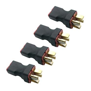 Imagem de FLY RC 4 peças sem fio Deans T Series Connector 1 fêmea para 2 macho T Plug in Series adaptador de conector de alimentação para quadricóptero multirotor