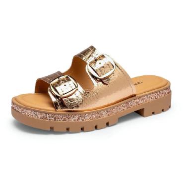 Imagem de Tamanco Slide Tratorado Dakota Rives Metalalizado Y6321