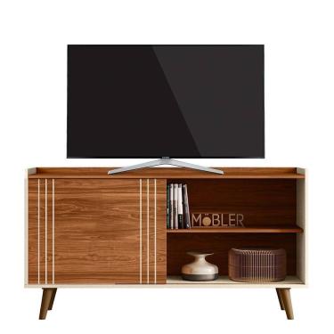 Imagem de Rack Bancada New Austin 135,7cm para TV até 50” - Mobler