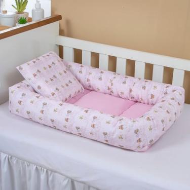 Imagem de Ninho Redutor de Berço com Almofada Para Bebê Menina Bailarina 2 pcs